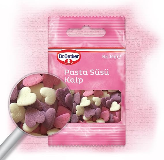 Dr. Oetker Dekor Pasta Süsü Kalp 10 gr x 1 Adet