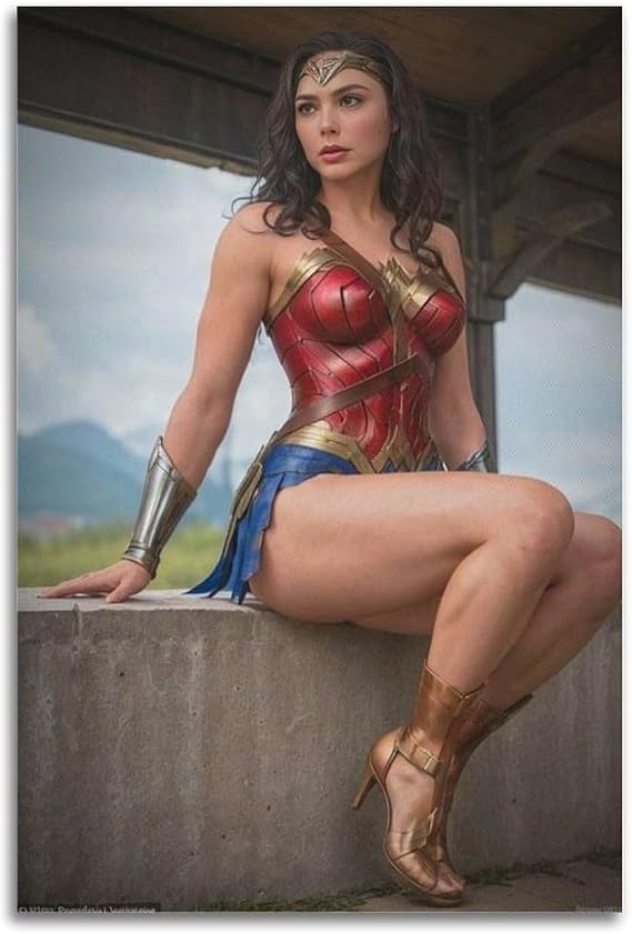 xinzhengbao Goddess Gal Gadot Sexy Poster Poster Album Cover Posters for Bedroom Wall Art Canvas Posters Music Album Cover Poster 20x30inch(50x75cm) Unframe-style