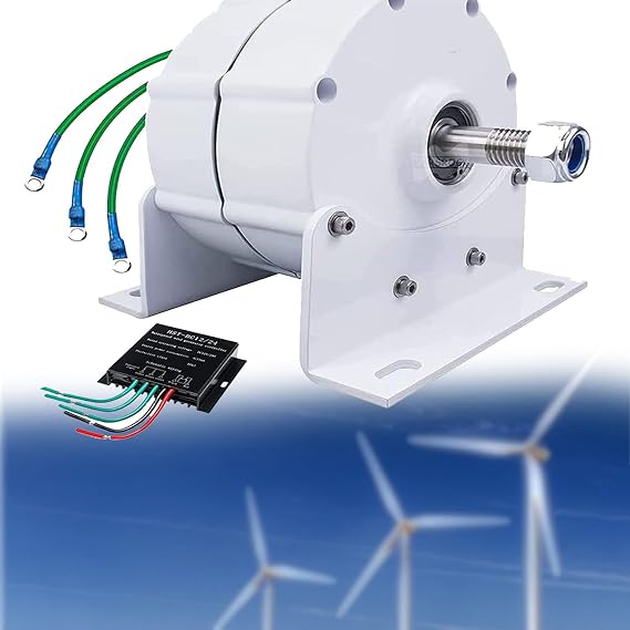 Low Speed Permanent Magnet Generator,Permanent Magnet Motor Generator,Vertical Horizontal Wind Turbine Alternator,6000W-12V
