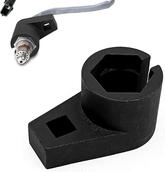 Offset Oxygen Sensor Socket - Automotive 3/8-Inch Drive by 7/8-Inch 22mm, Wire Gate Accesses Sensor from Side, Universal for Most Models of Cars Oxygen Sensor Offset Puller