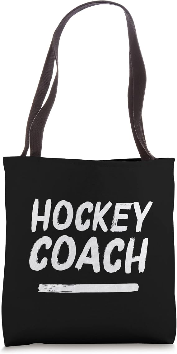 Hockey Coach Retro Distressed Coaches Appreciation Tote Bag