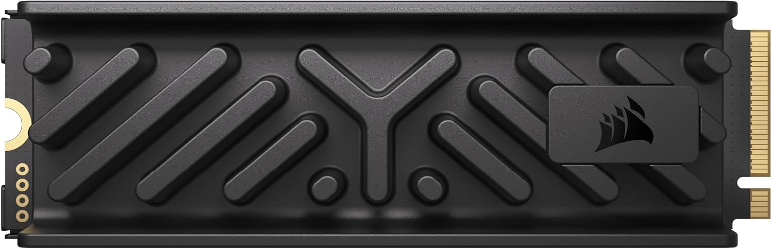 CORSAIR MP700 ELITE 1TB PCIe 5.0 x4 NVMe M.2 SSD - Aluminum Heatsink - Up to 10,000MBs - High Density 3D TLC NAND - M.2 2280 - DirectStorage Ready