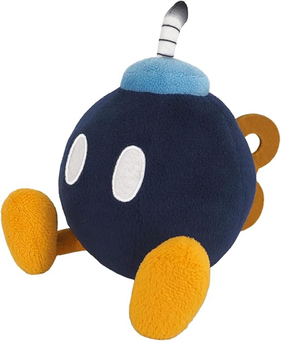 Sanei Super Mario All Star Collection 5" Bob-omb Plush, Small