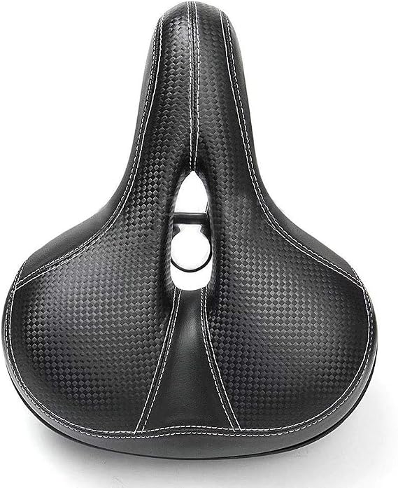 Most Comfortable Bike Seat Pain-Free, Shock-Absorbing, Breathable Saddle Universal Fit for MTB, Road Bike, Peloton, Exercise Bike, E-Bike, Cruiser Kids & Adults Love It! Easy to Install!