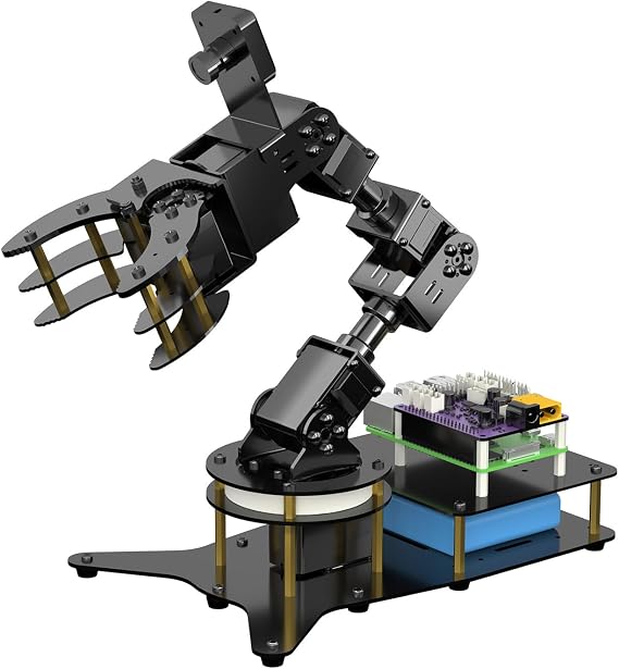 6DOF Robot Arm Kit for Raspberry Pi, AI Vision Robotic Arm Kits