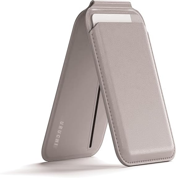 Uruchi Mag-Safe CÃ¼zdan â iPhone 12/13/14/15/16 Serileri iÃ§in Manyetik KartlÄ±k, GÃ¼Ã§lÃ¼ MÄ±knatÄ±s, RFID Koruma, Premium Deri, 3 Kart Kapasiteli, ÅÄ±k & Hafif TasarÄ±m (Gri, Modern)