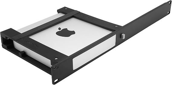 Rack Mount for Apple Mac mini M1-M3 - Injection Molded Plastic Front Panel