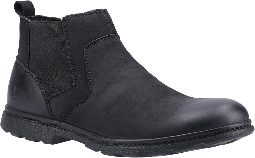 Hush Puppies Men's Tyrone Chelsea Boot, Black, 9 UK