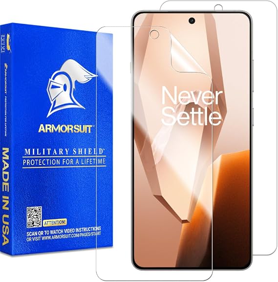 ArmorSuit 2 Pack for OnePlus 13 (6.8 Inch, 2025) Screen Protector Case Friendly MilitaryShield HD Clear Film - Made in USA