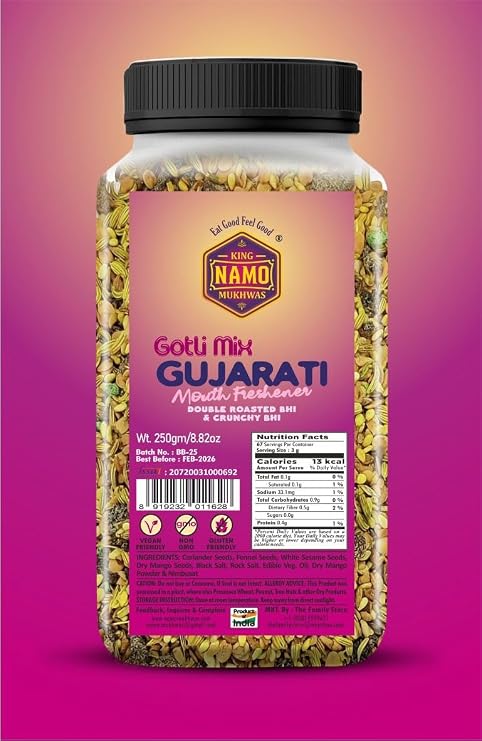 Gujarati mix - Best Indian Mukhwas - Mouth Freshener 8.82 oz (250 g) - After Meal Digestive treat