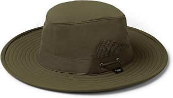 Tilley Modern Airflo Hat Lightweight, Breathable Sun Protection Hat for Travel, Hiking & Outdoor Adventures, Olive, 7 3/4