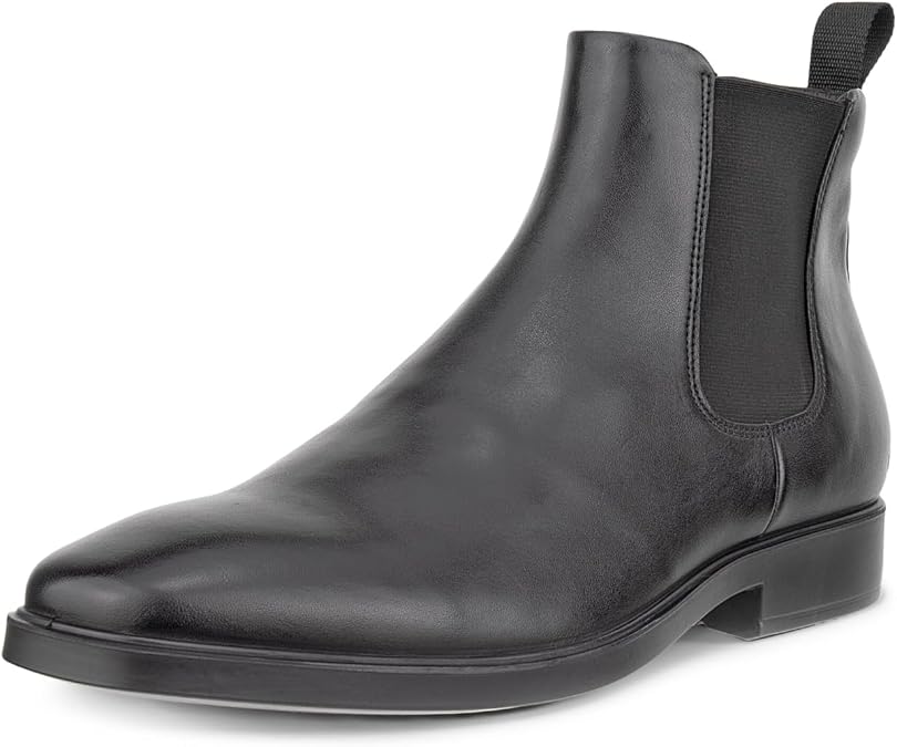 ECCO Men's Milan Plain Toe Double Gore Chelsea Boot