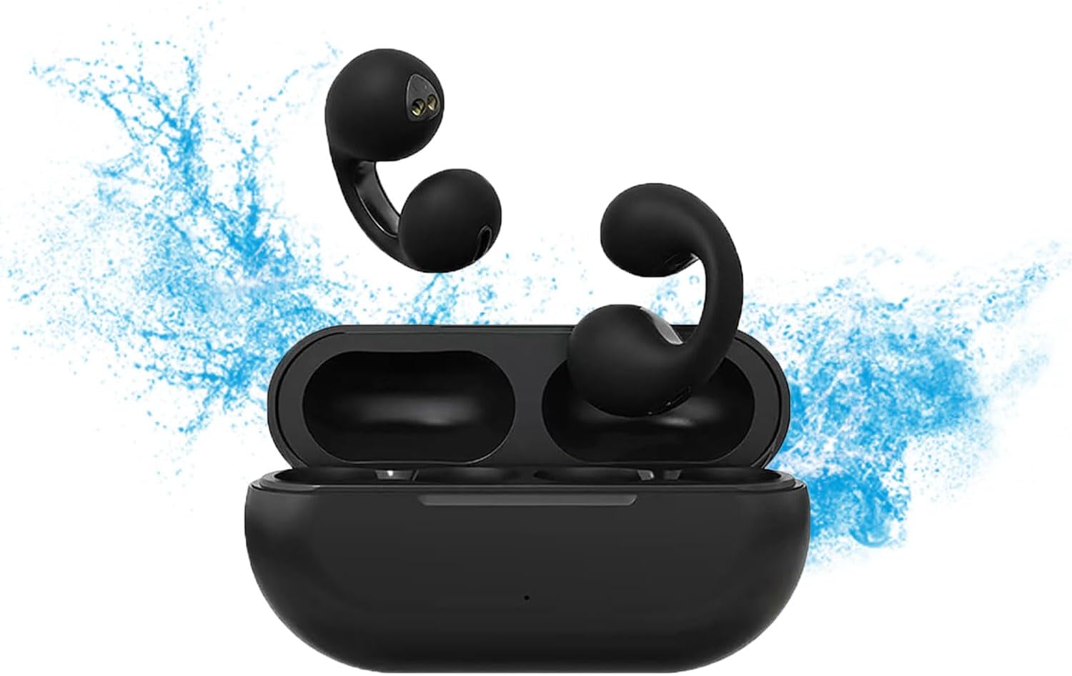 Sol ShowerPods, Sol Showerpods Waterproof, Sōl Earbuds, Solsounds Earbuds, ShowerPods, Showerbuds, Sōl Earphones, Bone Conduction Earbuds Sol, Noise Canceling Headphones Black