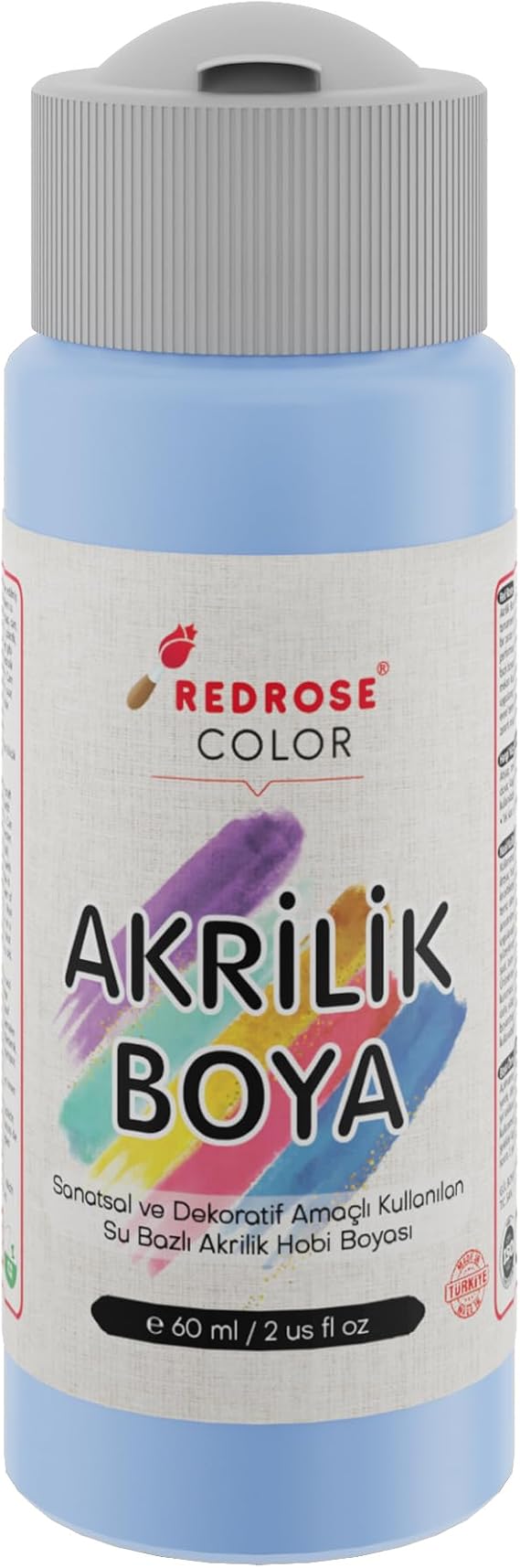Red Rose Açık Mavi Akrilik Boya 60 ml