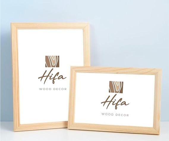Ahşap Resim Çercevesi, Masif çerçeve,Doğal Ahsap Rengi ile Fotograf, Resim Kolajları, Duvar Galerisi Dekoru Cercevesi (15x15)