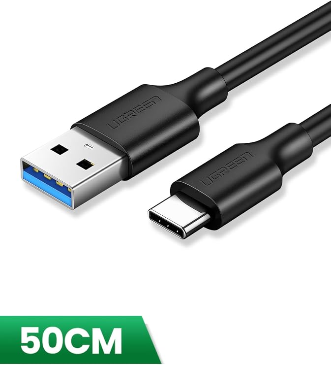 Ugreen USB 3.0 Type-C Data ve Şarj Kablosu 50 cm