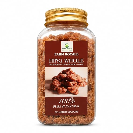 Farm Royale Hing/Asafoetida Whole - 200g /100% Natural and Pure | No Added Color (1)