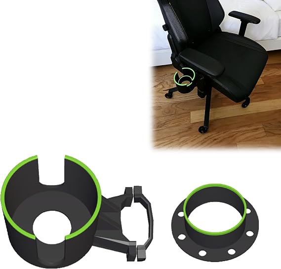 Adjustable Cup Holder Compatible with Secretlab Titan Evo Chair - Removable Insert - Small & Large Drinks