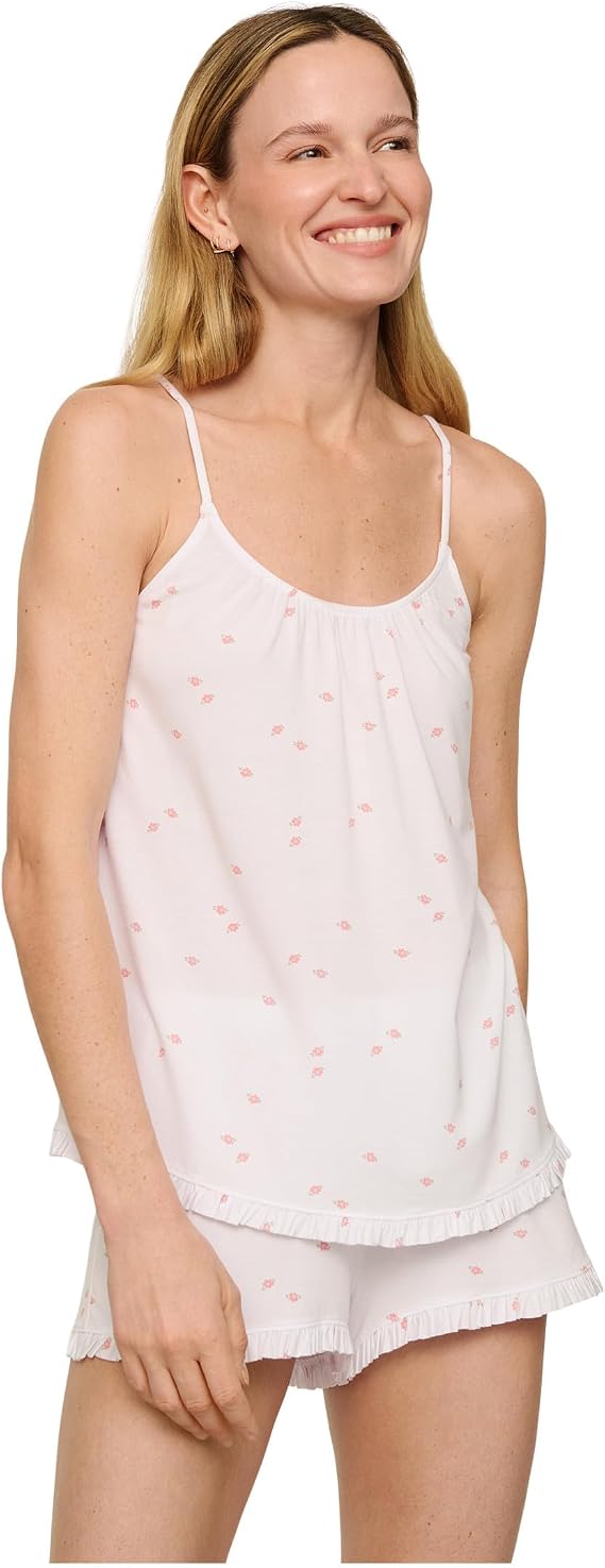 Eberjey Women's Gisele TencelTM Printed Modal Ruffle Cami & Shortie Short Set