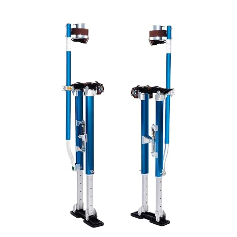 SENZHIYI 24"-40" Painting Drywall Stilts Tool for Plastering,Blue