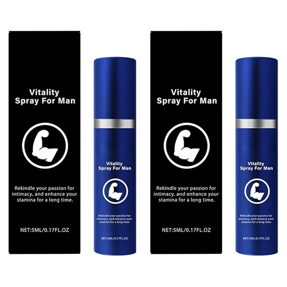 2PCS Men's Vitality Spray - Boost Energy and Endurance, Natural and gentle formula, suitable for all skin types, convenient for daily use and travel 2 PACKS
