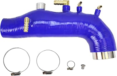 Rev9SH-003-BLUE-1 Silicone Turbo Inlet Hose, Blue, fits Subaru Impreza WRX 2008-14 EJ25 Motor