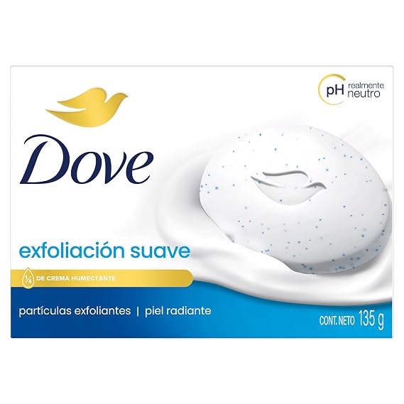 Dove Soap Exfoliacion Suave 4.75 Oz/ 135g (Gentle Exfoliating), 4.75 Fl Oz