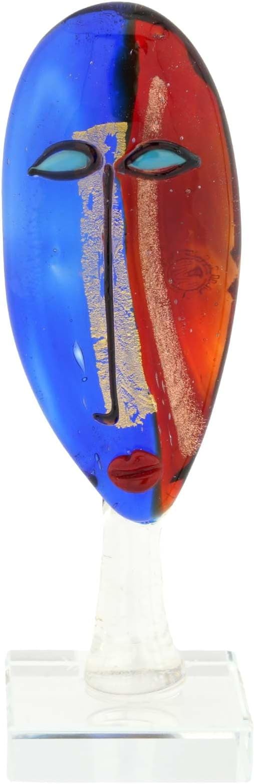 Glass Of Venice Murano Glass Modigliani Head of A Woman - Small