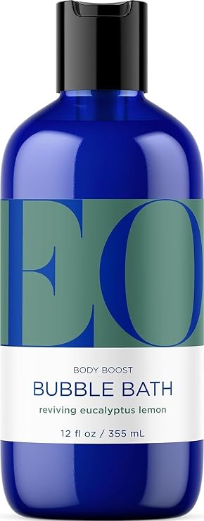 EO Aromatherapy Bubble Bath, Eucalyptus & Lemon Essential Oils, 12 oz