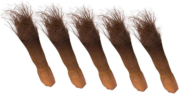 Five Sheet Artificial Brown Palm Fiber Bark Decor for Office Aquarium