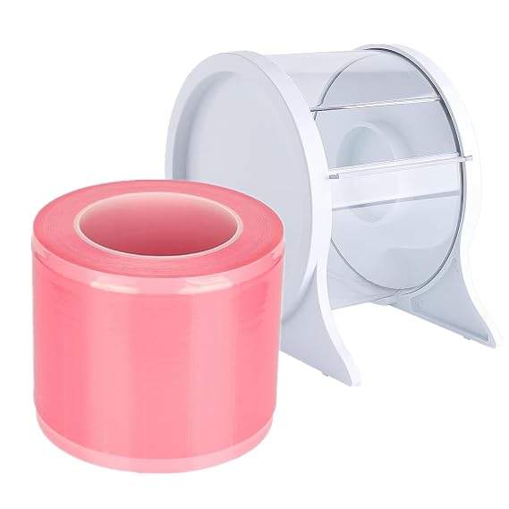 Barrier Film with Dispenser Box - Yuelong 1200 Sheets 4' x 6' Dental Barrier Film Roll and Dispenser Plastic Stand Holder, Thick Disposable Protective PE Film Barrier Tape for Dental Medical Tattoo