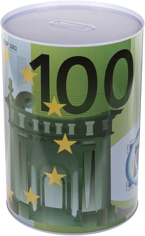 OOTB Metal savings bank,XXL 100 Euro Note, ca. 22 x 15 cm