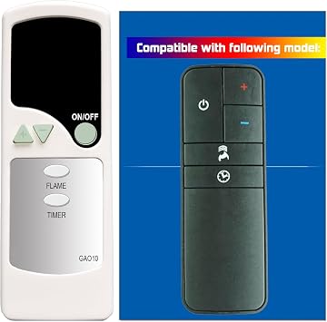 Replacement Remote Control for Home Decorators Collection Electric Fireplace 1004151500 308824333 26MM30502-PO83 1004151442 308824343 26MM30502-PD23 1006152679 316091919 23MM90587-TPB01