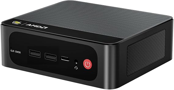 Beelink Mini PC SER5 MAX, AMD Ryzen 7 7735HS (8C/16T, 4.75GHz) 24G LPDDR5 RAM 500G NVMe SSD Windows 11 Pro, 4K Triple Display HDMI/Type-C/DP, USB3/WiFi 6/BT5.2 Mini Computer 2.5G LAN