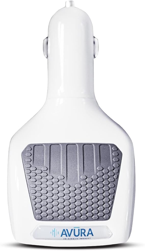 Micro3 Ozone Generator Air Purifier for Cars, Trucks, RVs, UTVs, Boats | Car Odor Eliminator & Air Freshener to Deodorize and Remove Smoke, Pet, and Musty Odors (White)