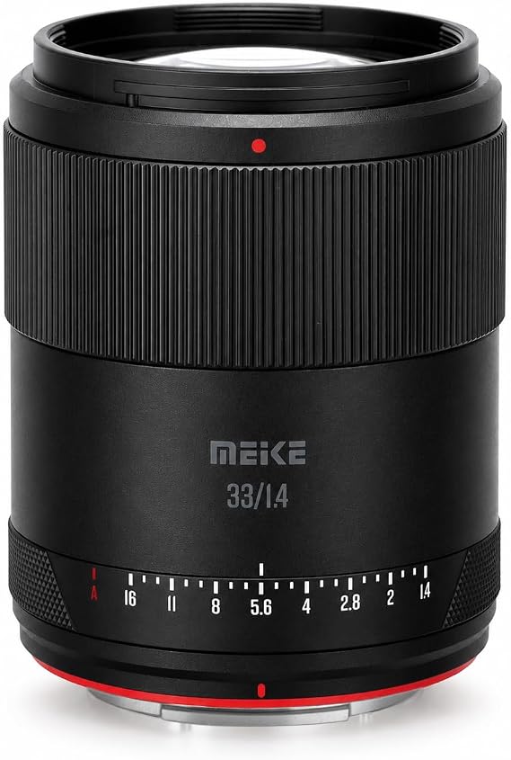 Meike 33mm F1.4 Wide Angle APS-C Frame AF STM(Stepping Motor) Lens Auto Focus Fixed Prime Lenses for Fujifilm X Mount Mirrorless Cameras XT2 XT4 XT5 XT10 XT20 XT30 XT50 X-A2 X30 X70 X-S10