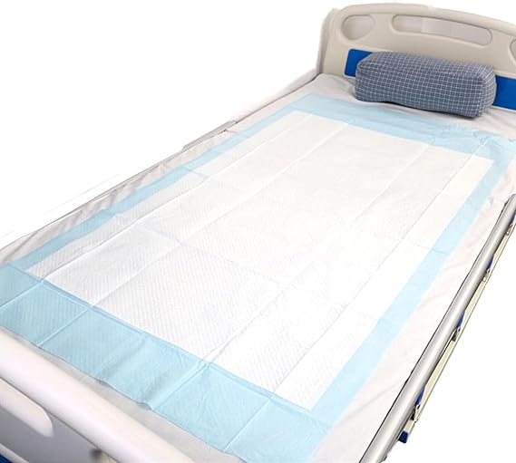 10 Pack Disposable Incontinence Bed Pads White Fabric Polymer Protection Sheets 160x80cm XL Patient for Adults Single Absorbent Protective Sofa Chair Mattress Wetting Underpads Protector Child Kids