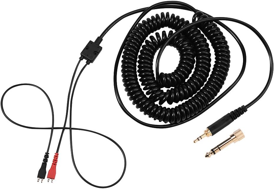 Richer-R Replacement Spring Coil Cable for Sennheiser HD25 560540 480430 Headphones Earphones