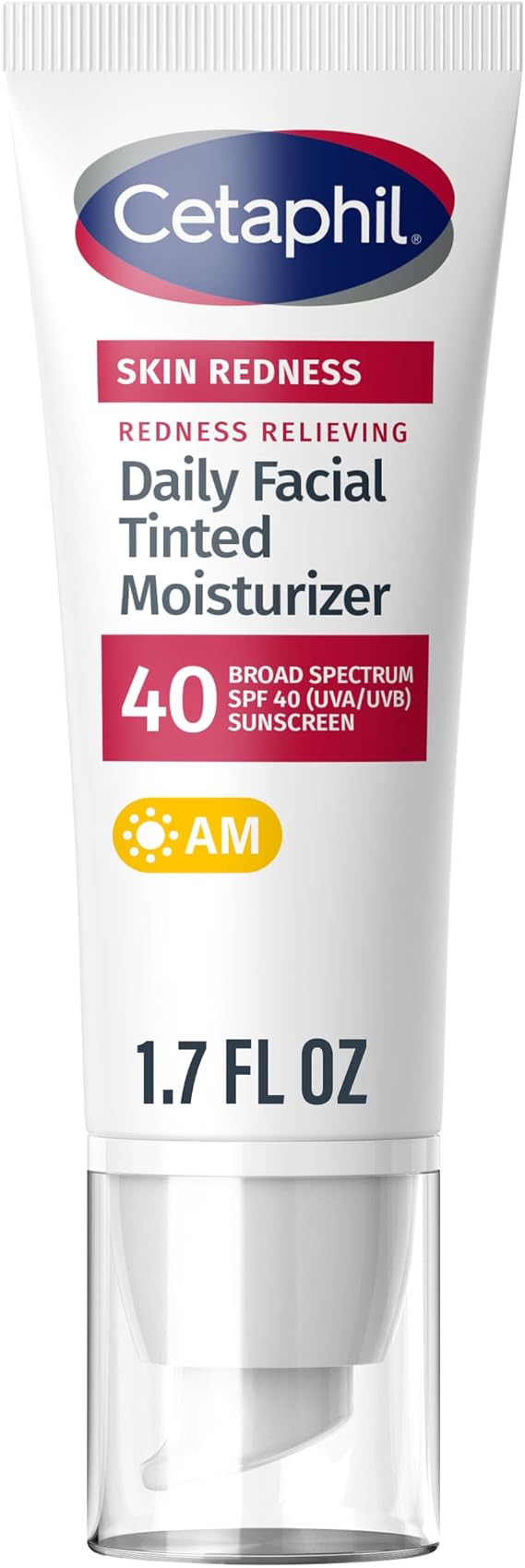 Redness Relieving, Daily Facial Tinted Moisturizer, SPF 40, 1.7 fl oz (50 ml), Cetaphil