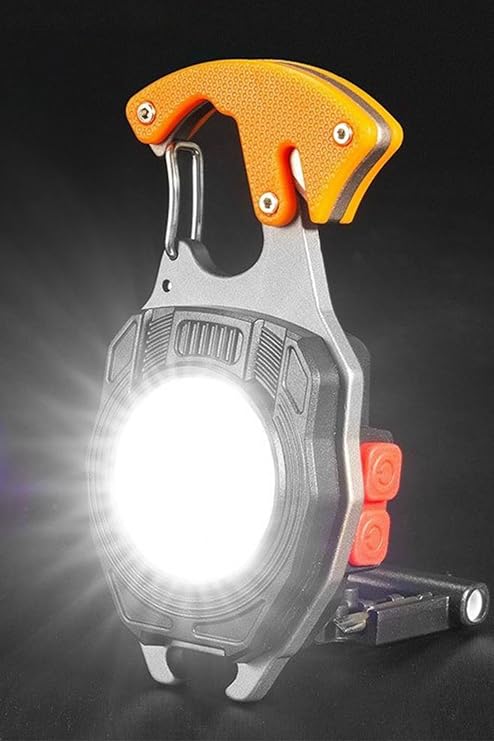 Usb Şarjlı Çok Fonksiyonlu Mini Led Çakmak Ve Lamba 7 Modlu Taşınabilir Anahtarlık