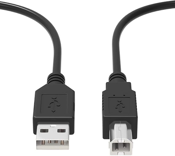 Digipartspower 6ft USB Cable PC Laptop Data Sync Cord Wire for Donner DED-200 Electric Drum Kit