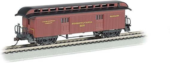 Bachmann Trains Old-Time Baggage Car with Round Roof PRR HO Scale