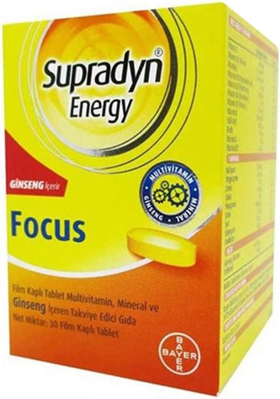 Supradyn Focus 30 Tablet, Takviye Edici Gıda, 1 Paket