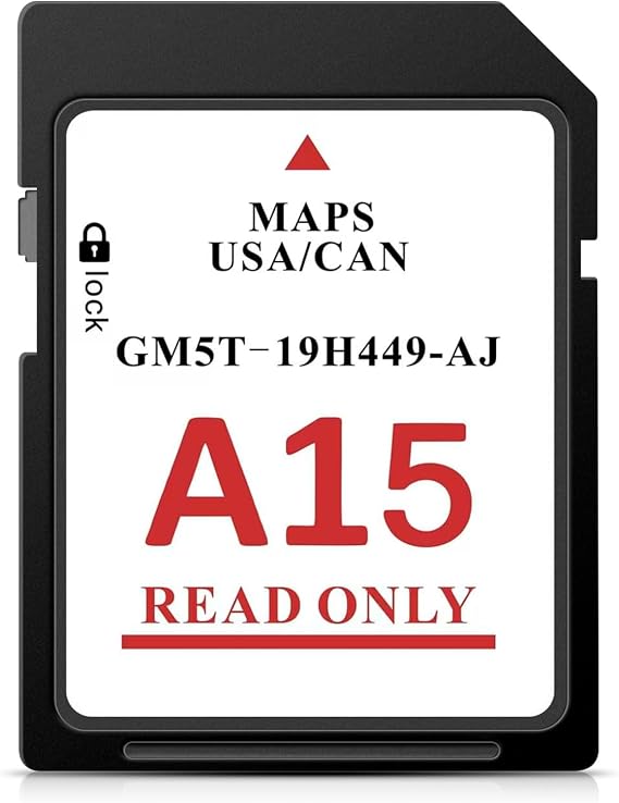 2025 Latest A15 Navigation SD Card Map Compatible with Sync 2 Ford & Lincoln F-150, Escape, Explorer, Fusion, Edge, Mustang, MKZ, Navigator, Covers USA & Canada (GM5T 19H449 AJ)