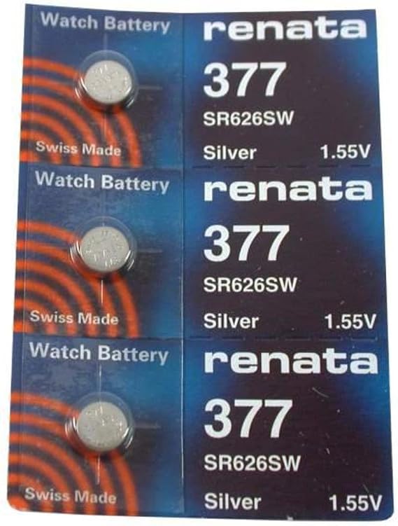 #377 Renata Watch Batteries 3Pcs