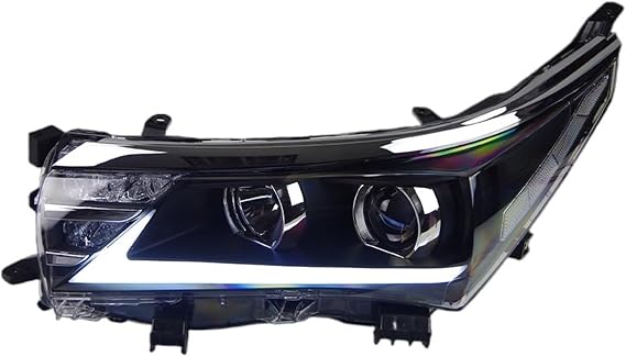 Headlight Headlamp Assembly for Toyota Corolla 2014-2016 Headlight ES Style Replacement DRL Daytime Light Retrofit Projector Face Lift Color: LED