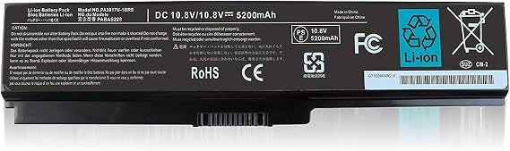 PA3817U-1BRS PA3817U PA3816U-1BRS Laptop Battery Replcement for Toshiba Satellite C655 C675 C675D L645 L645D L655 L655D L675 L675D L745 L755 L755D P745 P755 P775 M645 A660 A655 Series(10.8V 48.8wh)