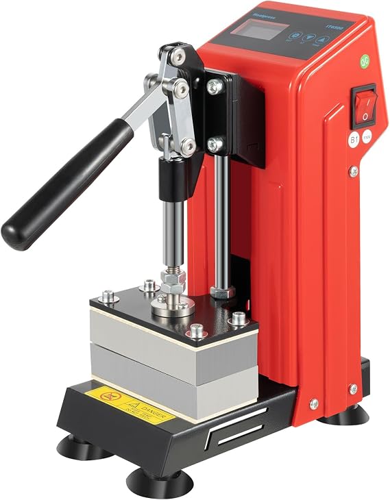 Heat Press Machine,900W Heavy Duty Stamping Mini Manual Heat Presser with LCD Screen,Commercial Adjustable Clamshell Heat Press Sublimation Machine for Home,T-Shirts,Puzzles(2.36 * 4.72in)