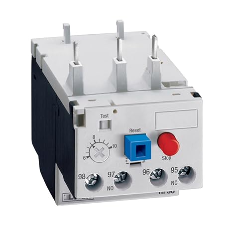 Lovato Electric RF380063 Motor Protection Relays, Phase Failure/Single Phase Sensitive Manual or Automatic Resetting. Direct Mounting On Bf09 - Bf38 Contactors, 0.40...0.63A