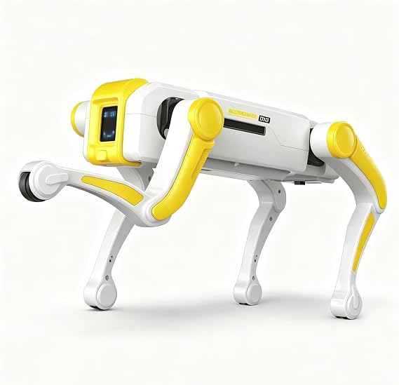 Robot Emo AI Dog RC Robot that Evolves & Adapts, Programmable Smart Companion with Swim, Jump, Kung Fu for AdultsBasic Version